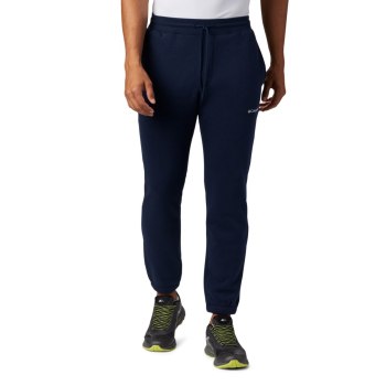 Columbia Logo Fleece Jogger, Pantalones Azul Marino Para Hombre | 306521-PHV